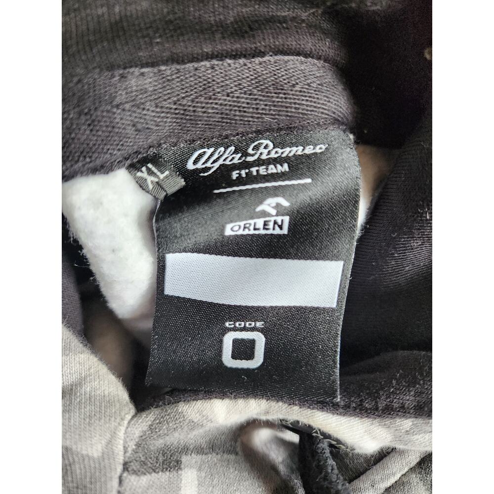 Alfa Romeo F1 ORLEN Sauber Motorsport Hoodie XL Dazzle Gray Black Camo Code Zero - Picture 3 of 8